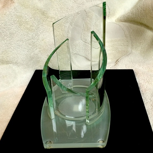 Partylite modernist glass candle holder